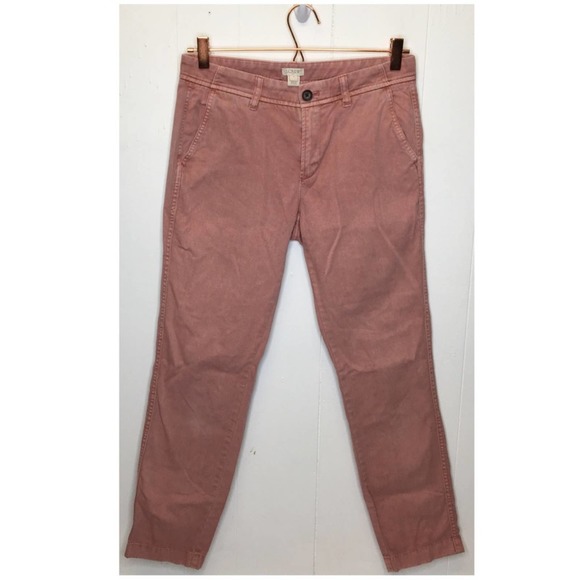 J. Crew | Pink Straight Leg Pants Colored Pants - Picture 1 of 7